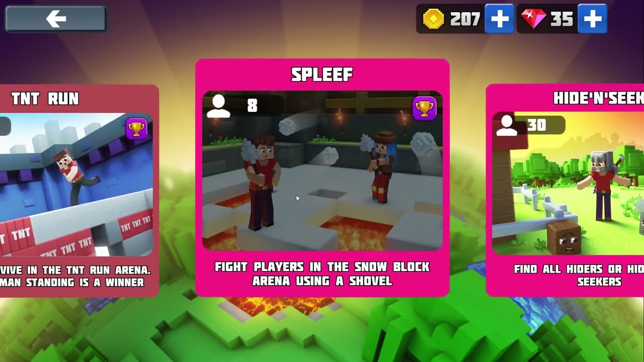 Playing minigames in planet craft | Planet craft Let's play