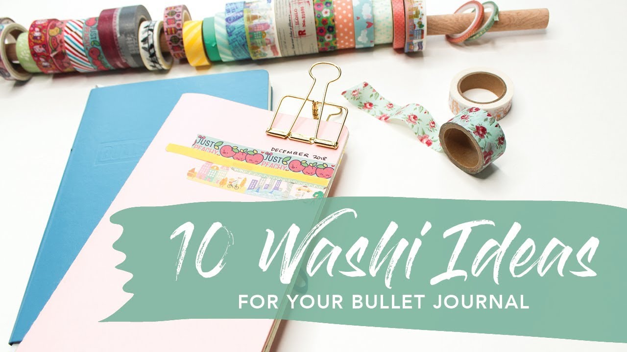 10 Washi Tape Ideas for your Bullet Journal/Planner