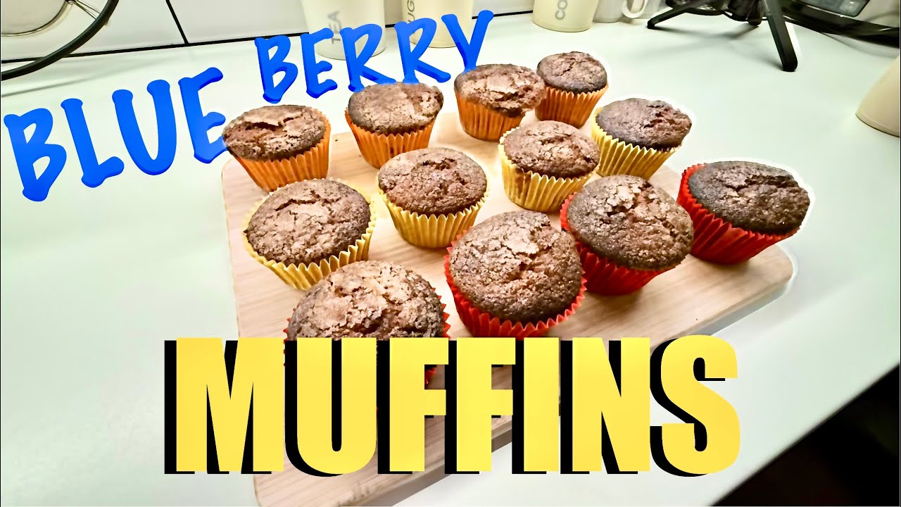 Rocky road Blueberry Muffins | how to make blueberry muffins | home baking | Cupcakes | 4K