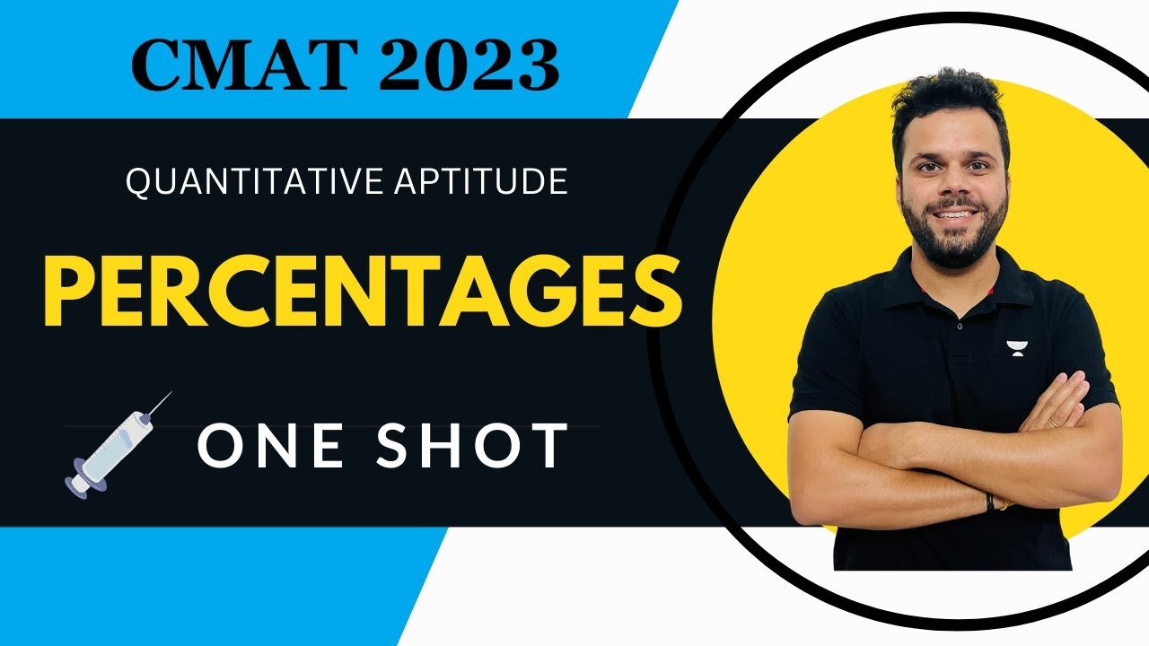 CMAT 2023 - Percentages | One Shot by Udit Saini | Quant | #cmat