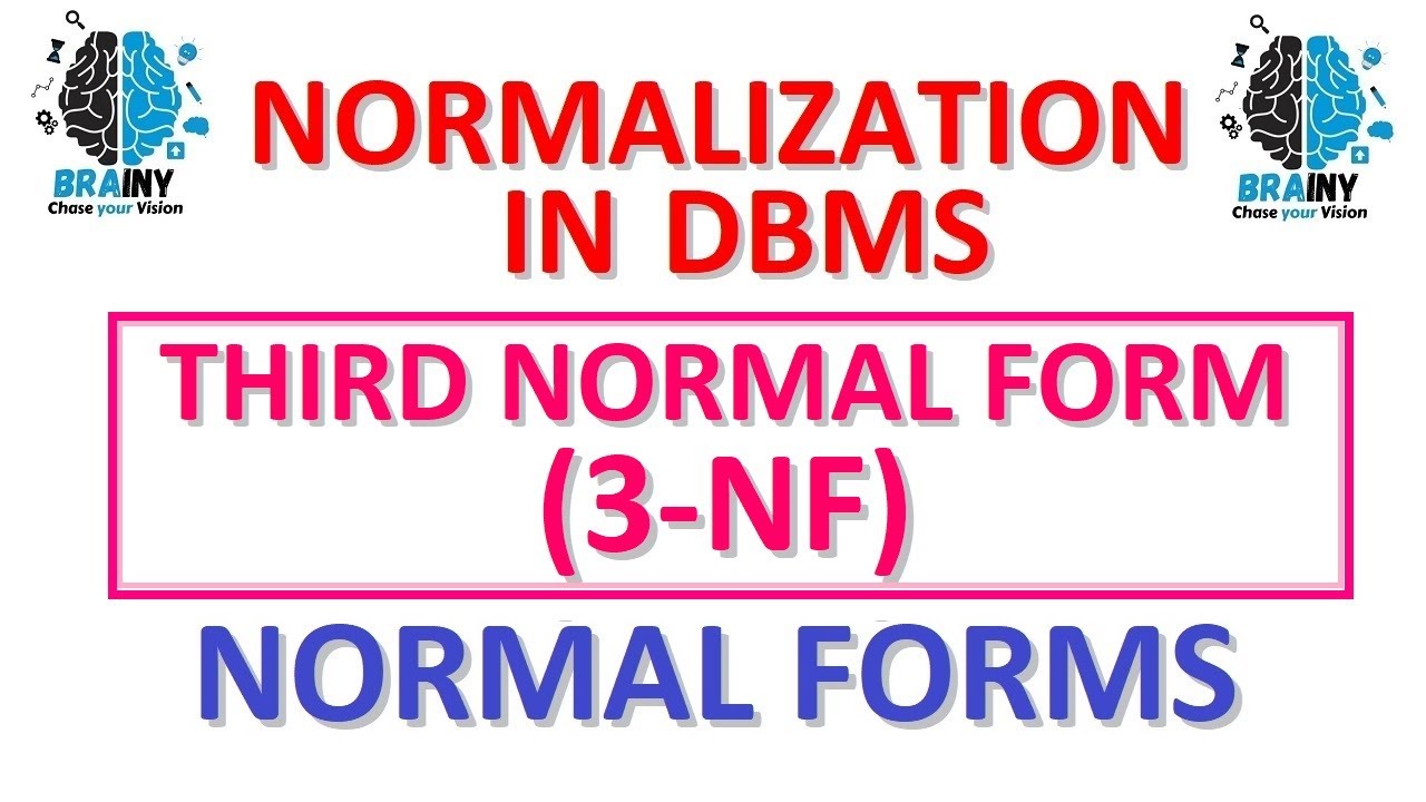 ThirdNormalForm - 3NF in DBMS | Third Normal Form (3NF)