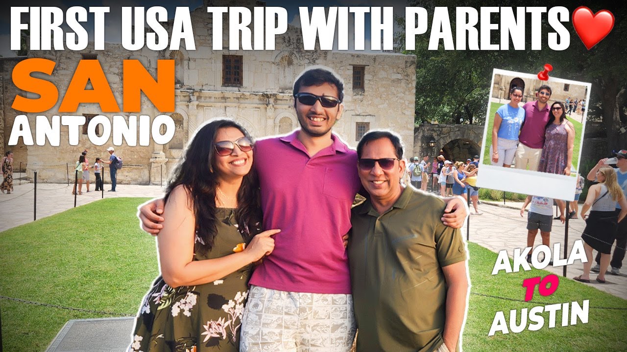 Our First USA Trip Together - San Antonio Family Vlog | San Antonio Riverwalk | Akola to Austin ✈️