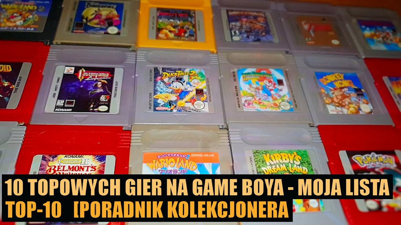 TOP-10 gier na GAME BOYA - poradnik kolekcjonera - moja lista 10 topowych gier na Game Boy Classic