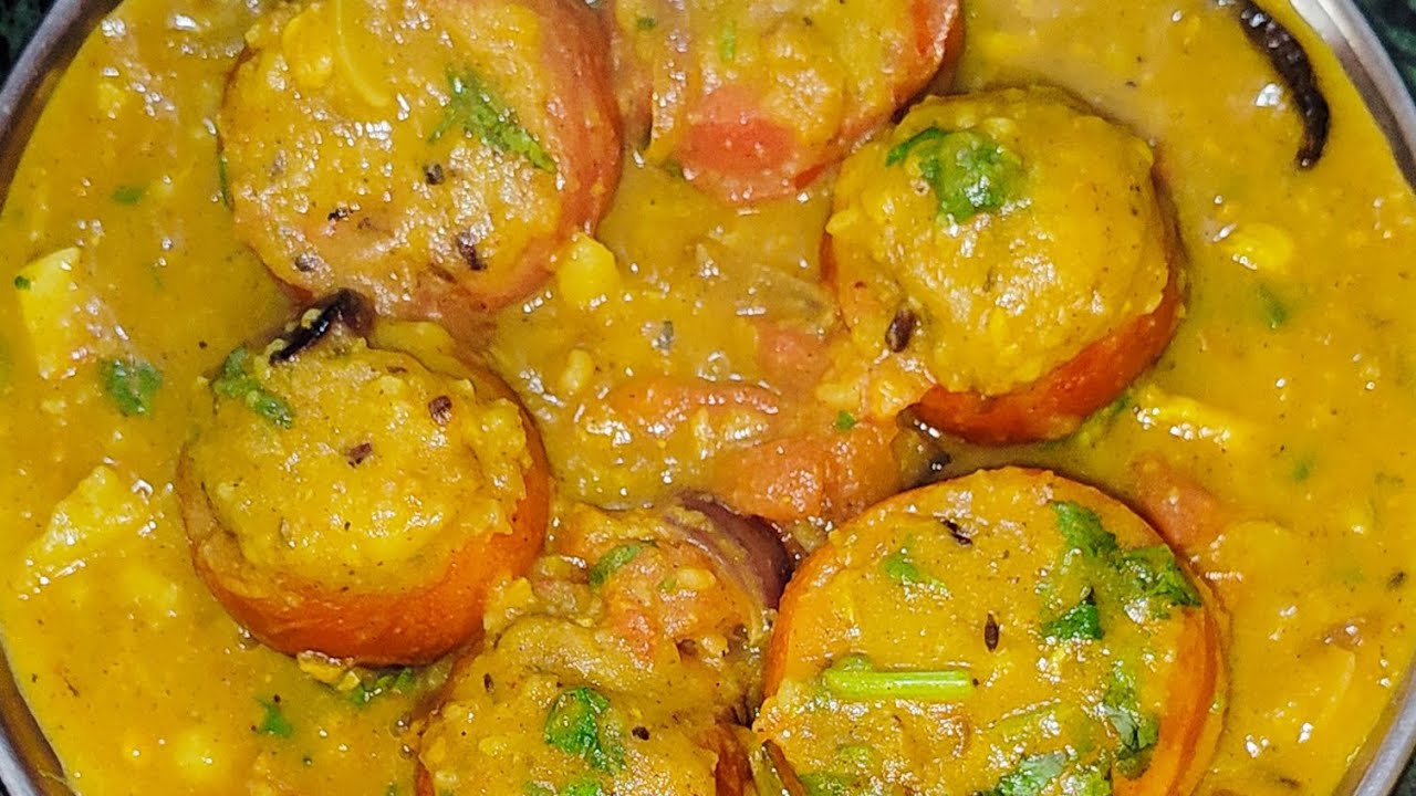 भरवे टमाटर की सब्जी की रेसिपी हेल्दी एंड चटपटी 😋❤️