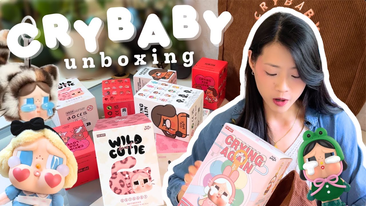 Opening POPULAR Crybaby Blind Boxes from Pop Mart