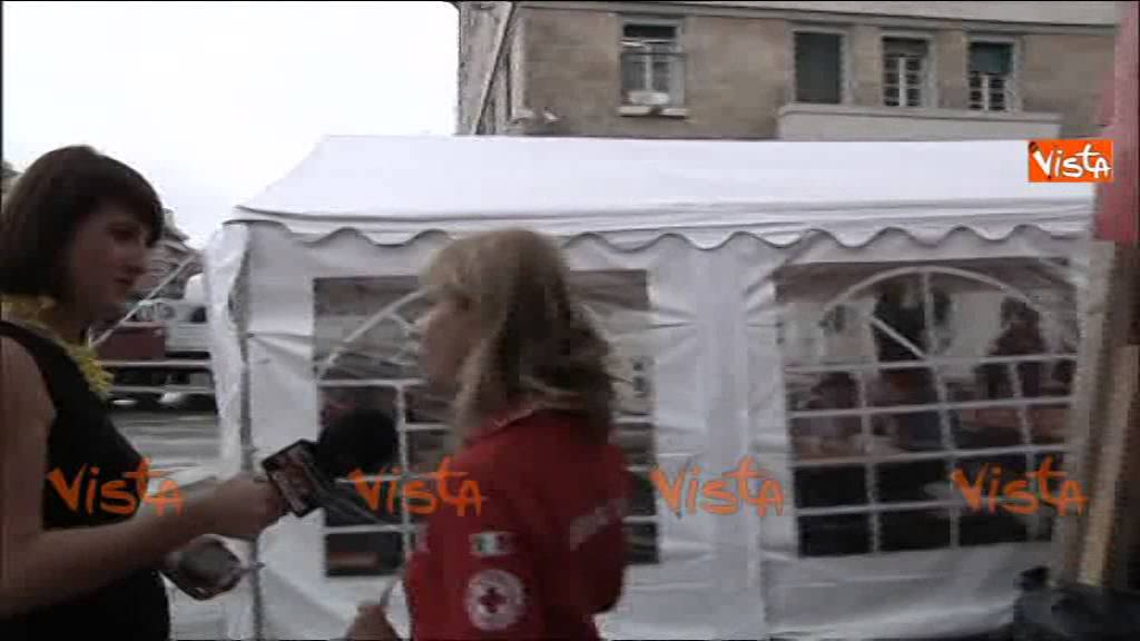 A GENOVA LA CROCE ROSSA IN CAMPO PER I VOLONTARI 17-10-14
