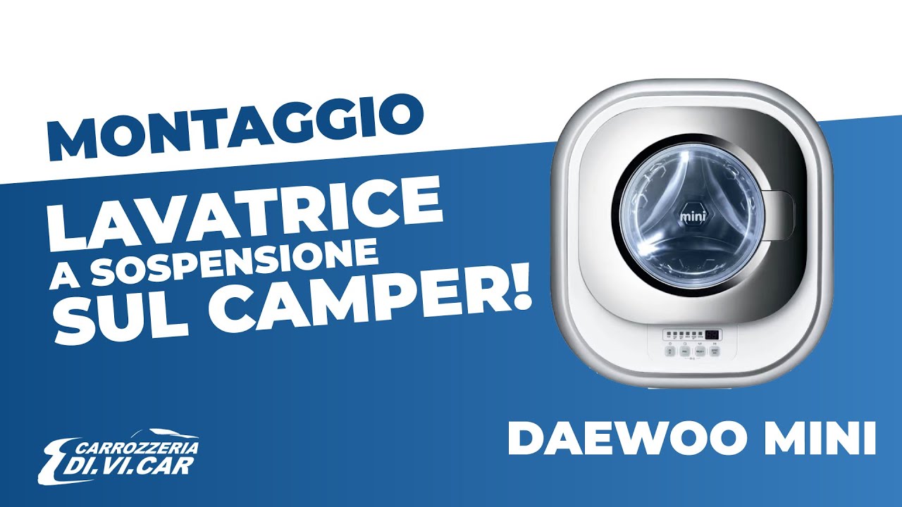 Montaggio lavatrice a sospensione sul Camper