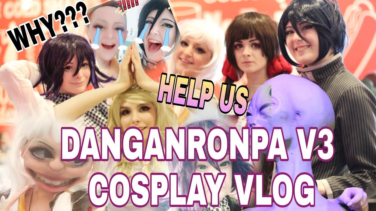 Danganronpa V3 cosplay vlog UK - Almost constant despair for over 10 minutes