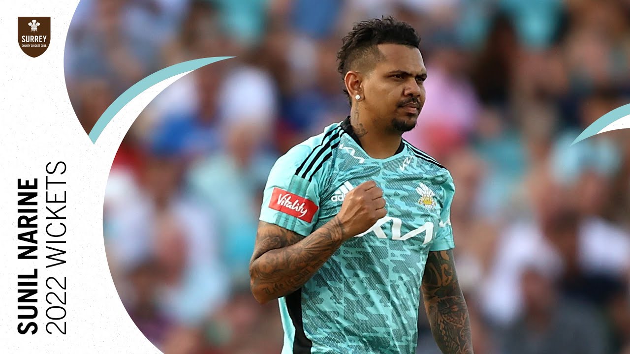 All 14 of Sunil Narine's 2022 Vitality Blast wickets | SUNIL RE-SIGNS