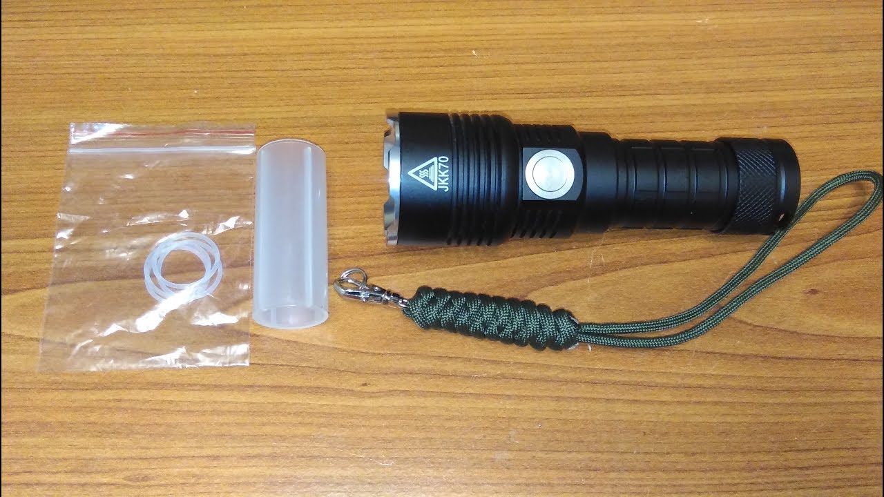 Обзор мощного фонарика JKK70 3600LM на светодиоде Cree XHP70 2
