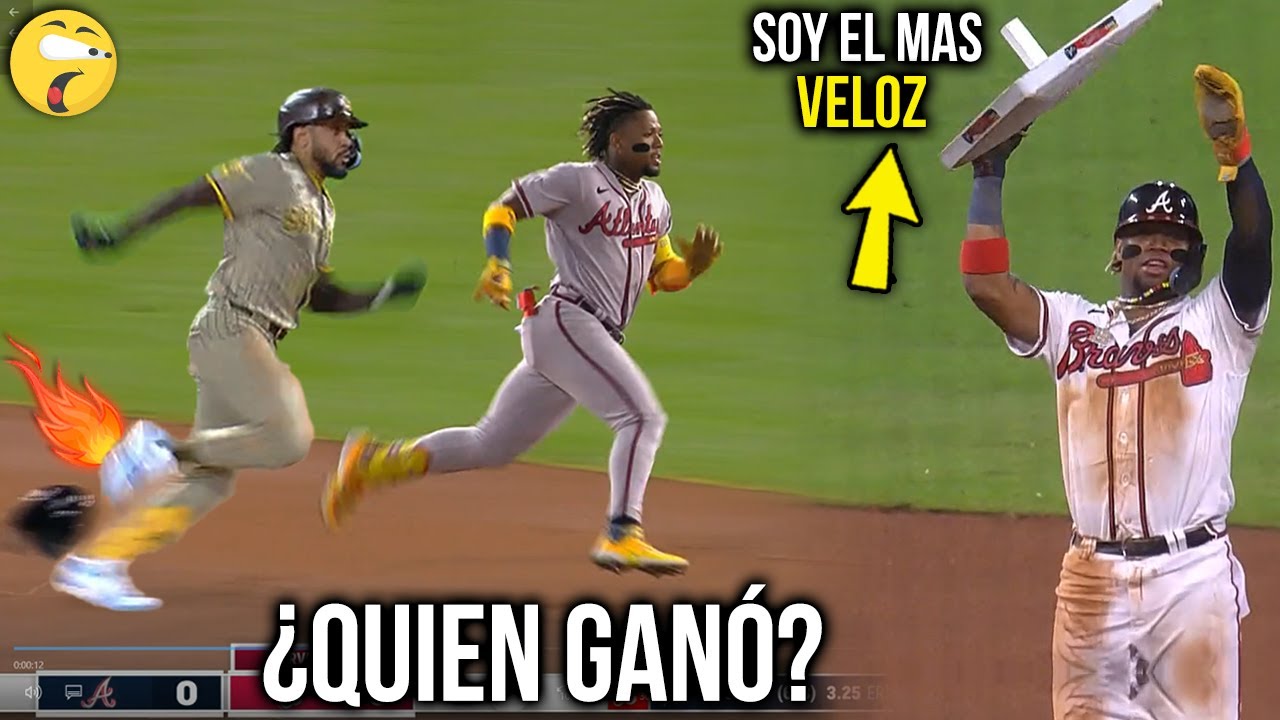 Enfrentaron a RONALD ACUÑA JR contra FERNANDO TATIS JR para ver quien ERA MAS VELOZ Y Mira Que Paso