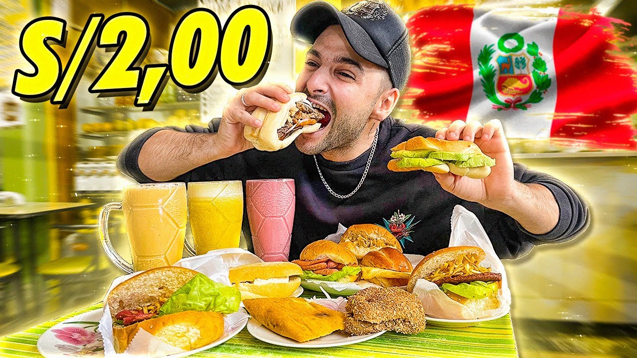 DESAYUNO DE S/2.00 EN MERCADO DE PERÚ!! *En ESPAÑA no EXISTE esto*