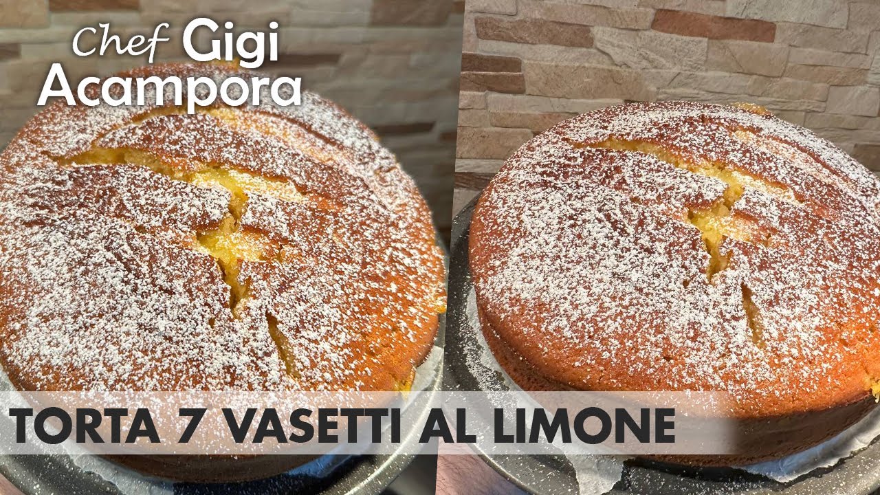 TORTA 7 VASETTI SOFFICISSIMA CON CREMA AL LIMONE 🍋 RICETTA FACILISSIMA E VELOCE  SENZA BILANCIA