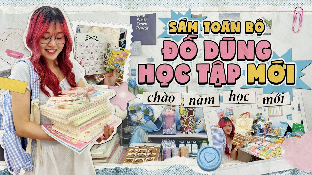 BACK TO SCHOOL 📚 | Sắm toàn bộ đồ dùng học tập mới chào năm học mới - Moji Channel
