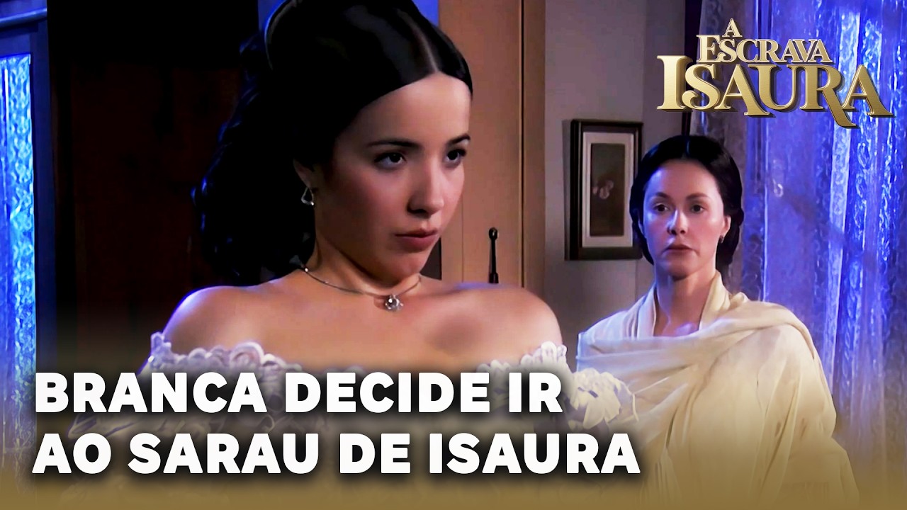 A ESCRAVA ISAURA: Branca decide ir ao sarau de Isaura dizer que está grávida de Álvaro