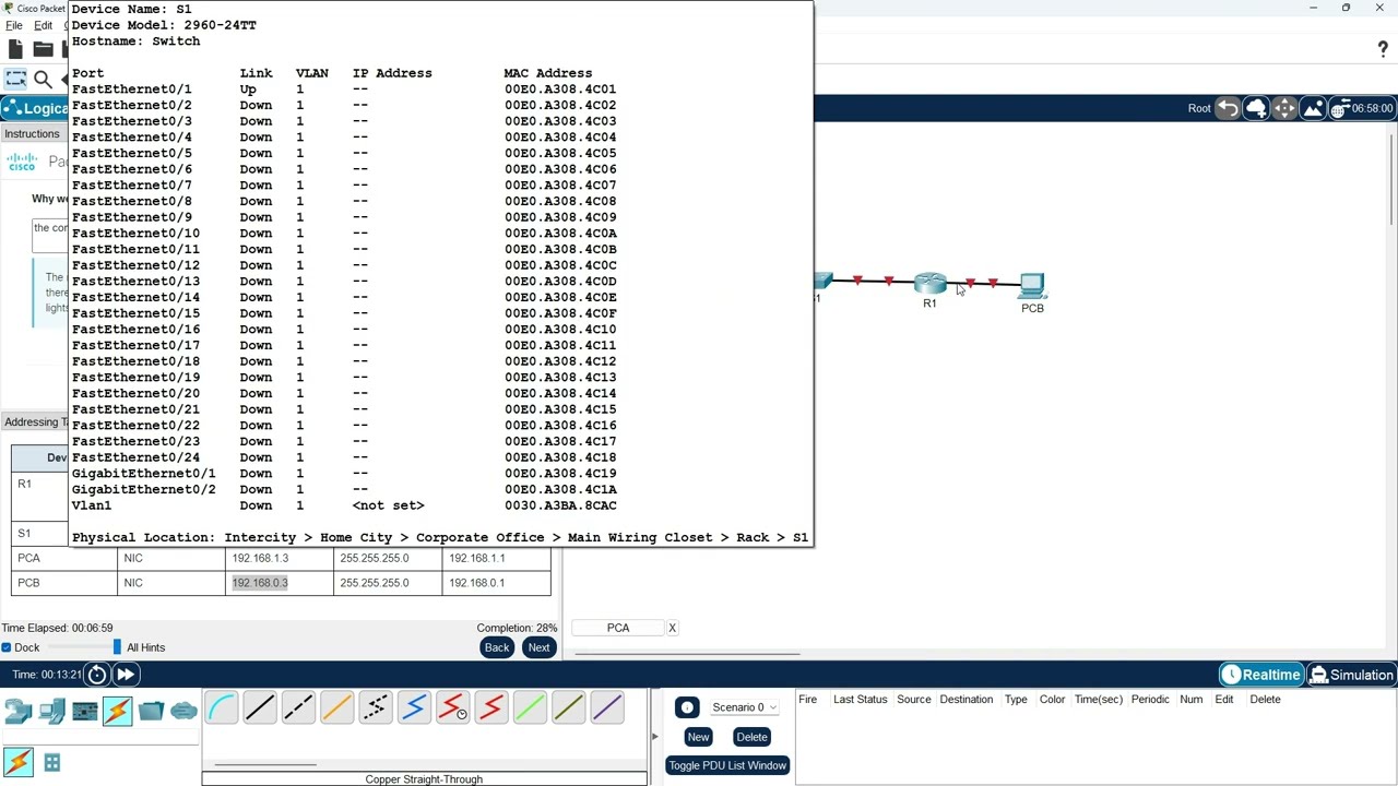 🎓🖥️ Learn networks without leaving home 🛋️ - Practical simulation with Packet Tracer