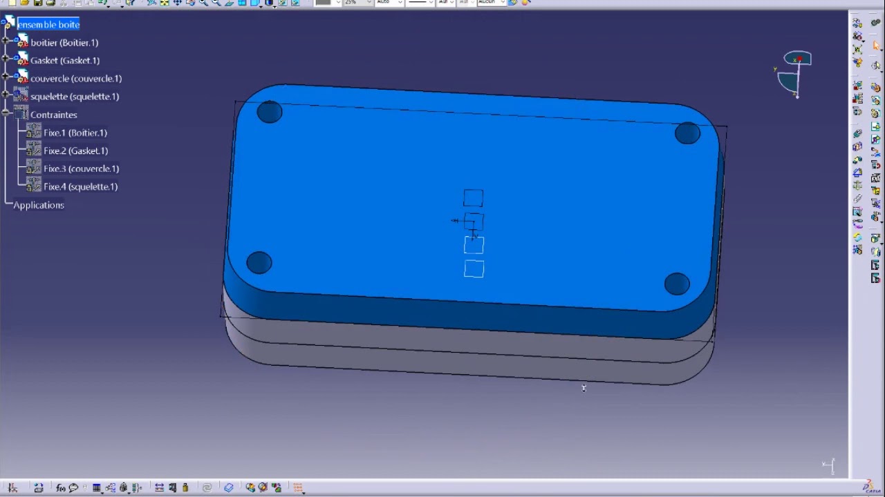 CATIA V5 exemple de conception relationnelle.
