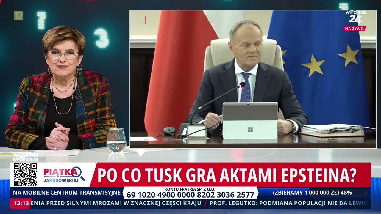 Tusk gra aktami Epsteina, po co? 