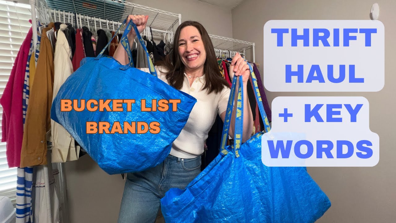 I paid $8 for a $600 blazer! Thrifting Bucket List Finds!