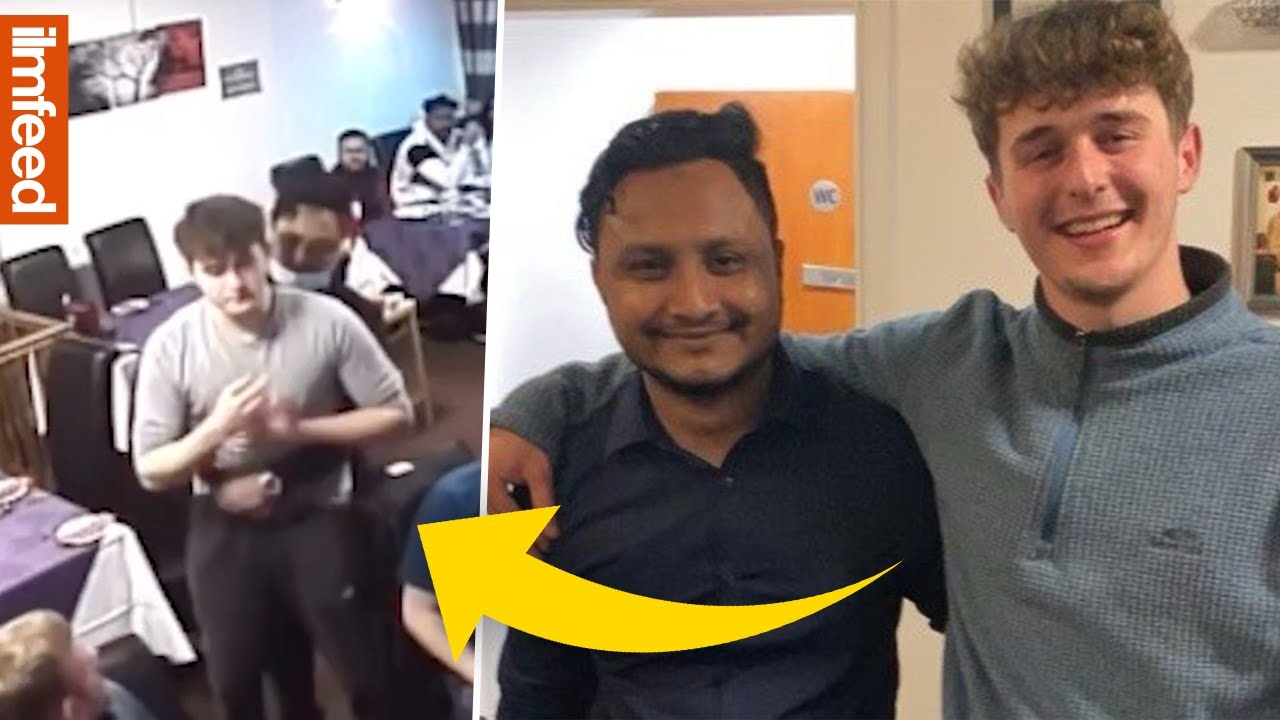 HERO Bangladeshi Waiter Saves Customer's Life
