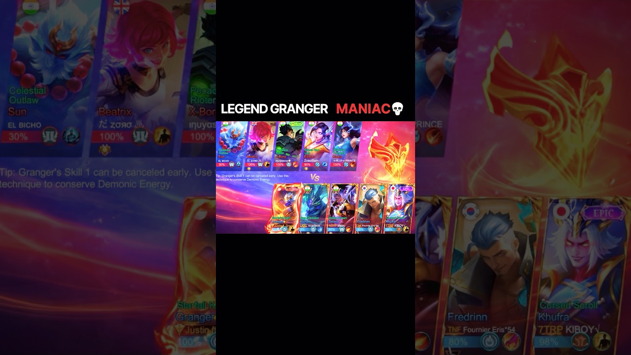 &ldquo;LEGEND GRANGER DOMINATES 😱 | MANIAC KILL SHOWCASE 🔥 | WORLD COLLECTOR SERIES&rdquo;