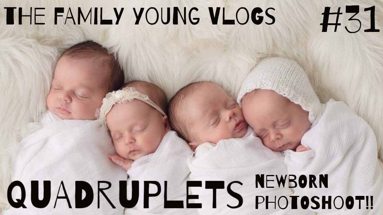 QUADRUPLETS NEWBORN Photoshoot! | Life with QUADRUPLETS | TFYV #31