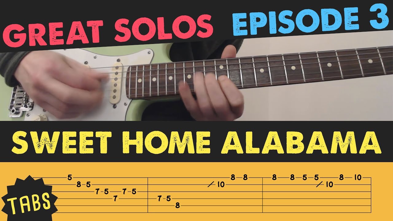 Sweet Home Alabama SOLO // Lesson // Tutorial // Tab