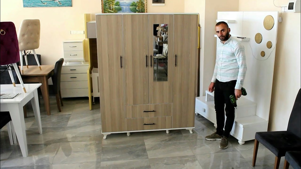 Dört Kapaklı Dolap Montajı (4 door cabinet assembly)