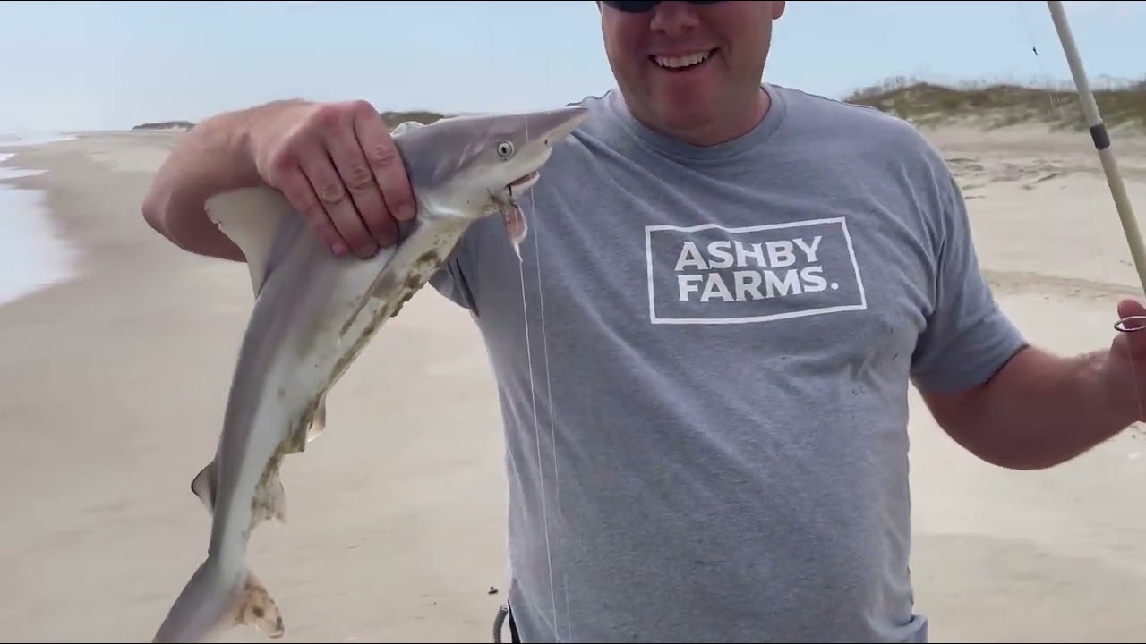 2022 Camping & Fishing on Portsmouth Island, NC OBX (Part 2) - Sharks & Flounder!!!