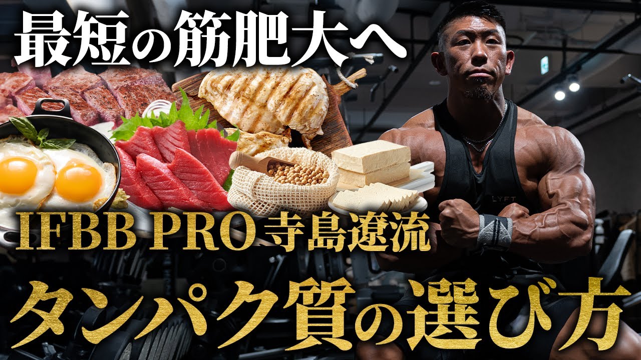 【筋肥大】IFBB PRO寺島遼が考える！最短でデカくなるタンパク質の選び方。