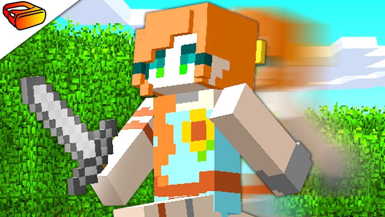 Teaching IVY how to FIGHT ( Minecraft VR Trapped )