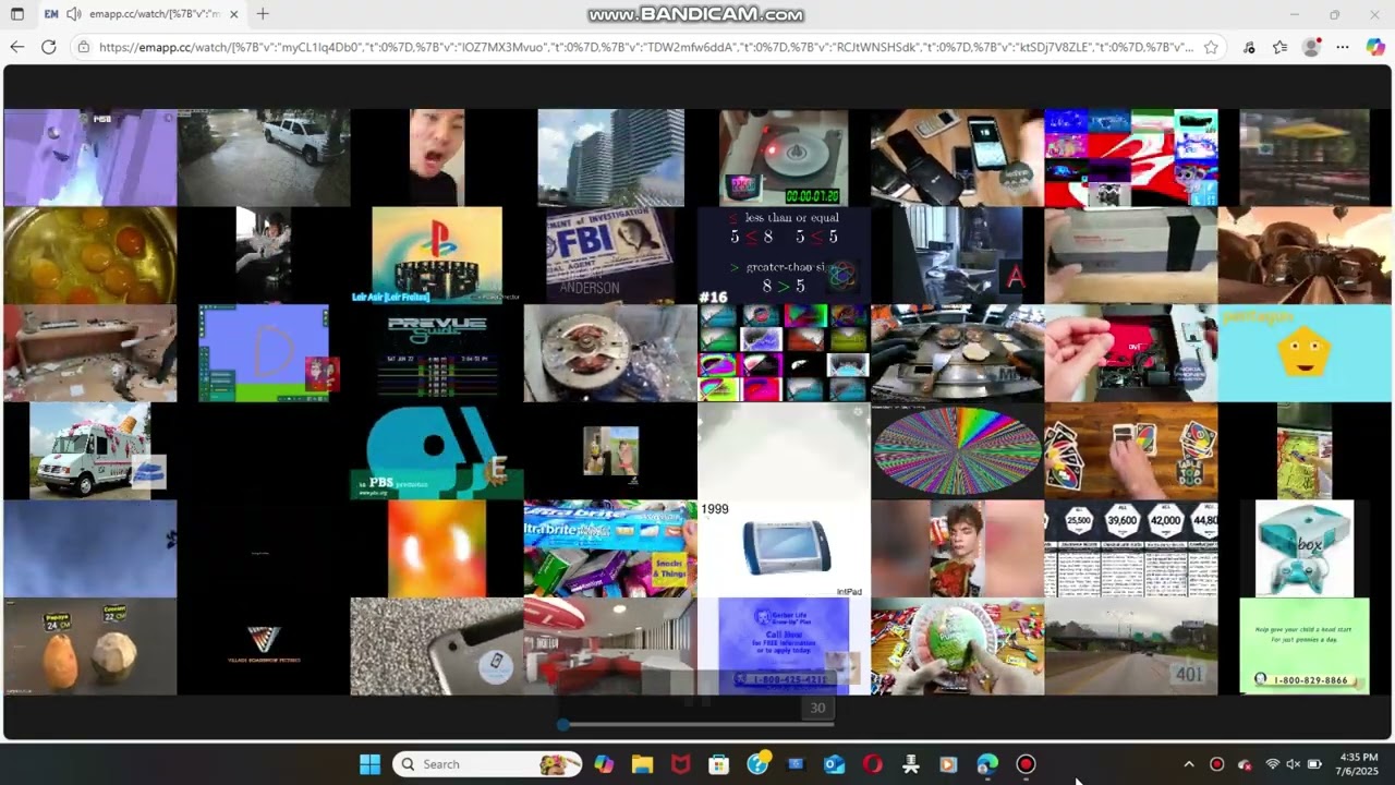48 Videos Playing At Once