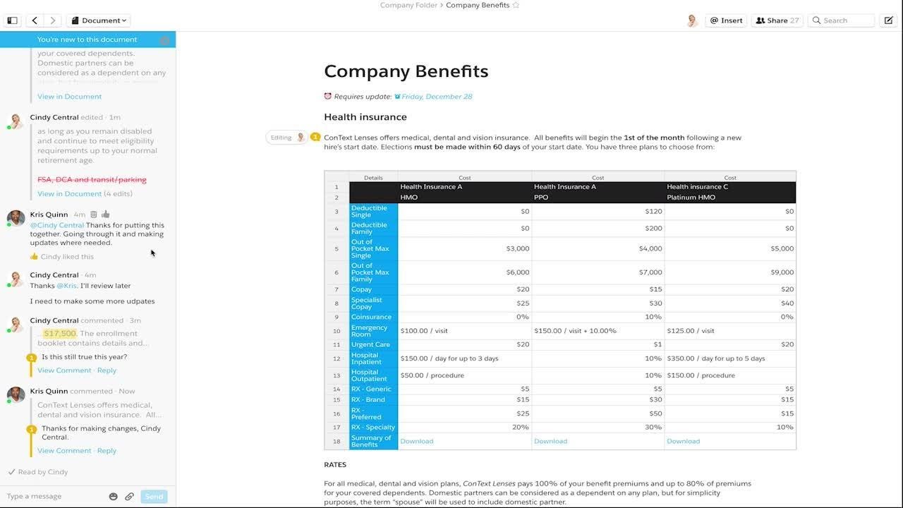 Quip Collaboration: Inline Edit History