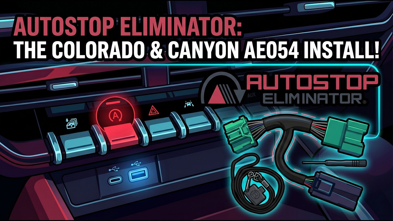 2023-2025 GMC Canyon Chevrolet Colorado Auto Start Stop Disable (AE054)  Autostop Eliminator Install