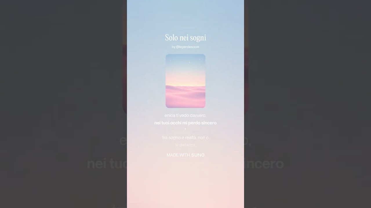Solo nei sogni