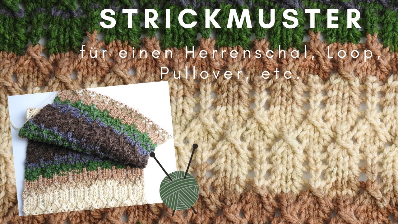 Herrenschal Strickmuster ❄️