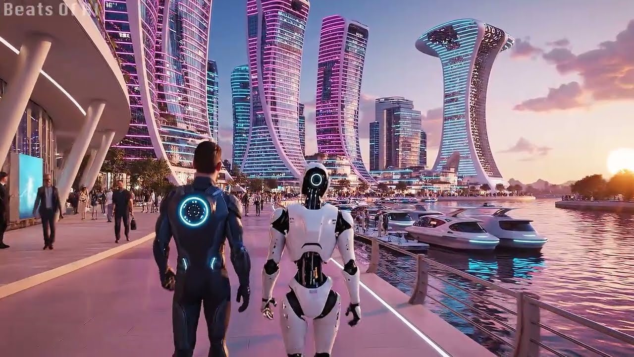 Future City 4230 Crystal Spire Metropolis A Cinematic Vision of a Distant Sci Fi Future (4K)