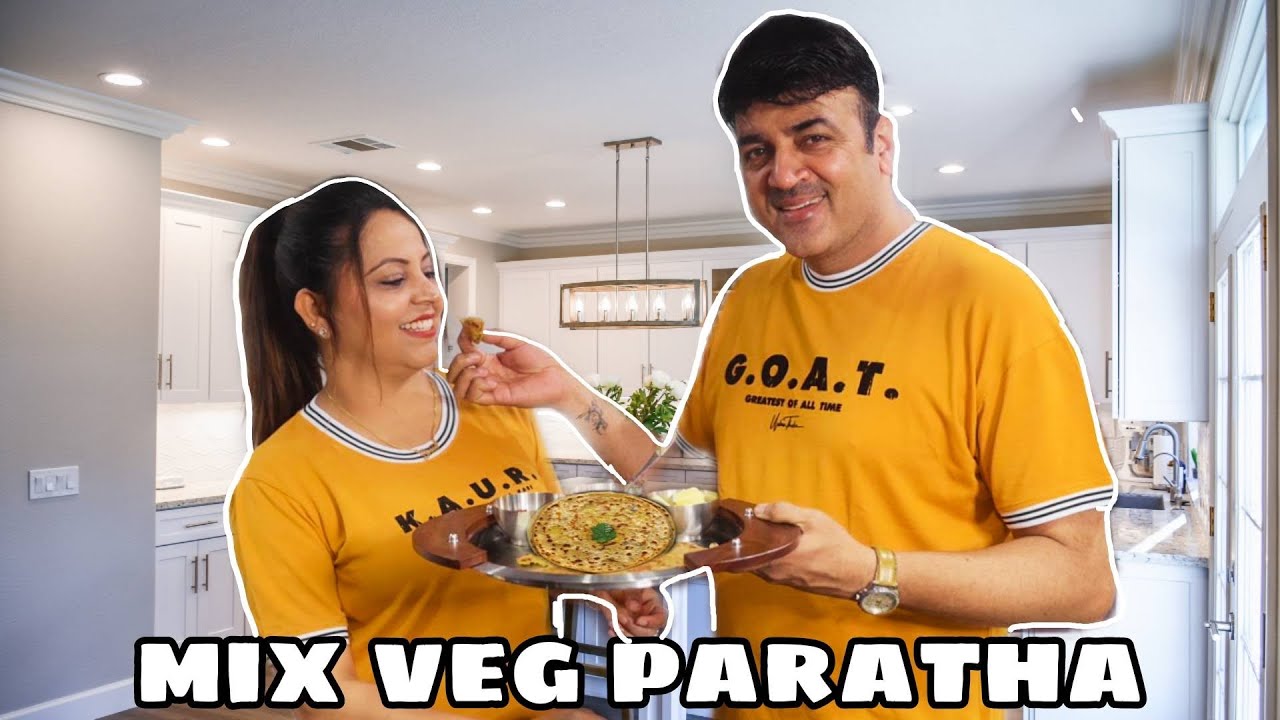 Mix veg prantha (halki halki nok jok ke sath😅)