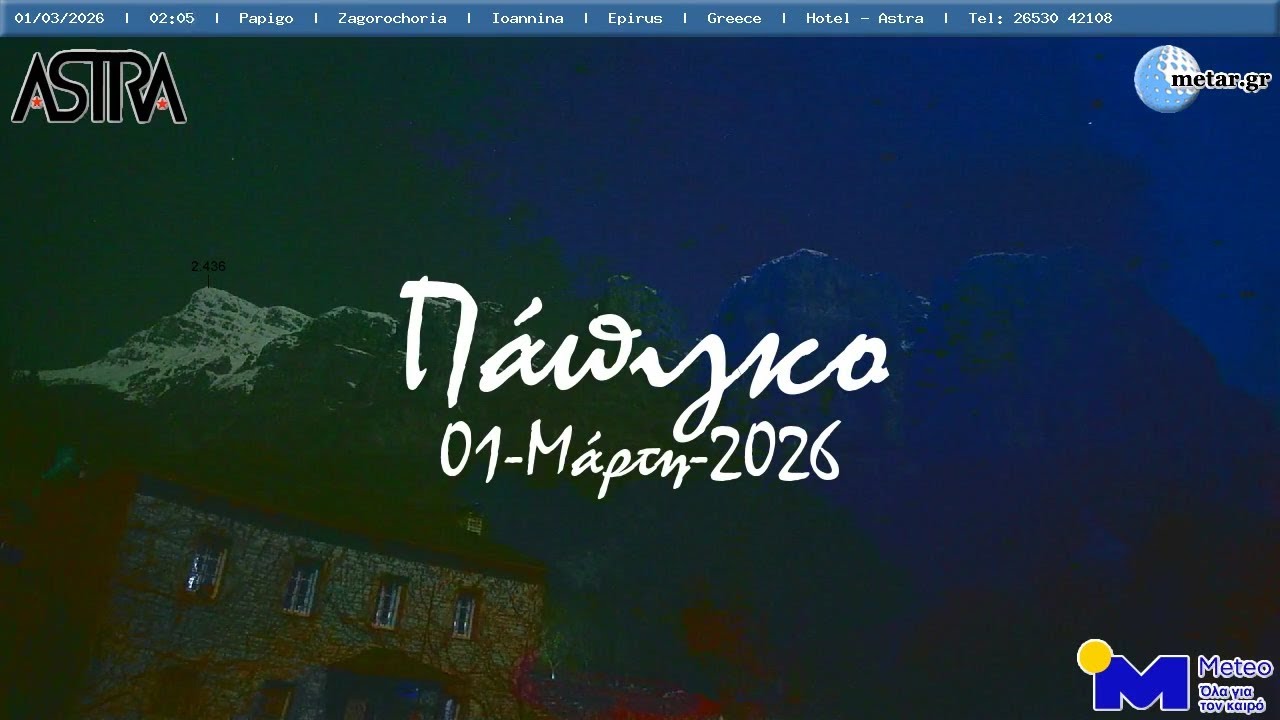 🌹 01-Μάρτη-2026, Κάμερα Πάπιγκου Timelapse, Timelapses.gr 🇬🇷
