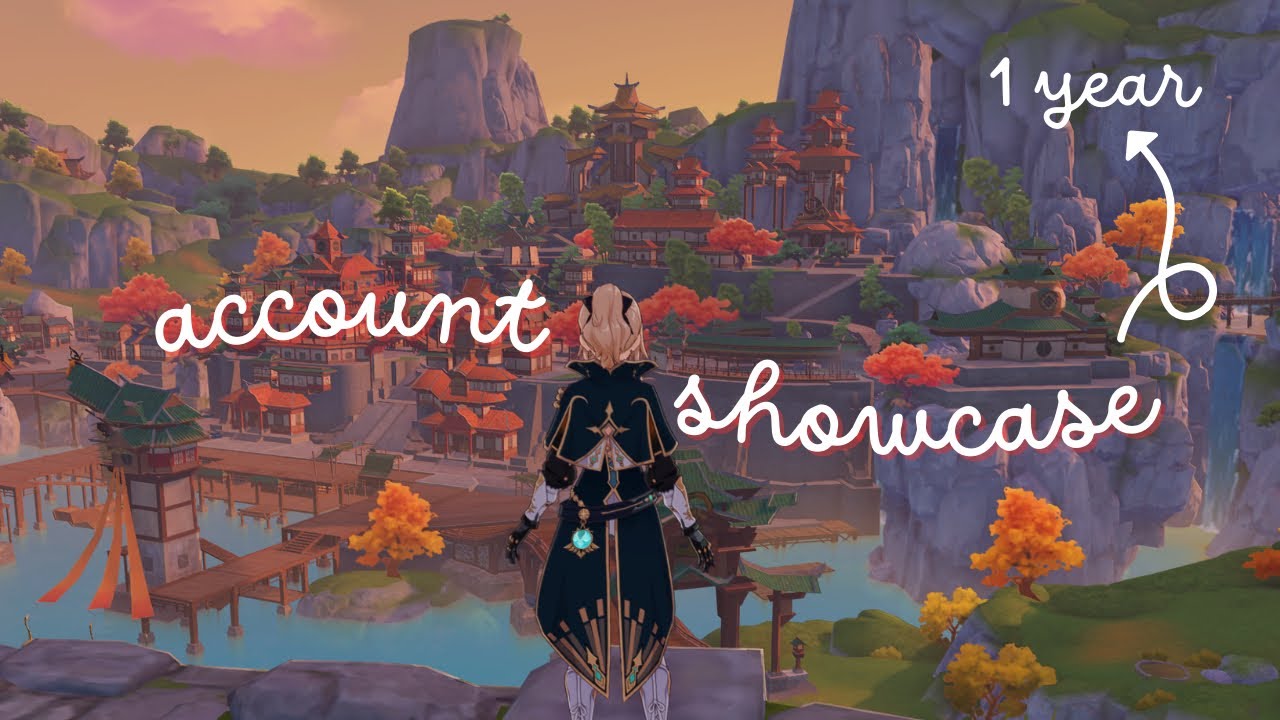 account showcase (roasting my 1 year old genshin account)
