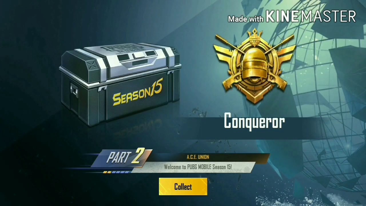 Collecting Season 14 conqueror rewards | PUBG mobile Season 14 team effect