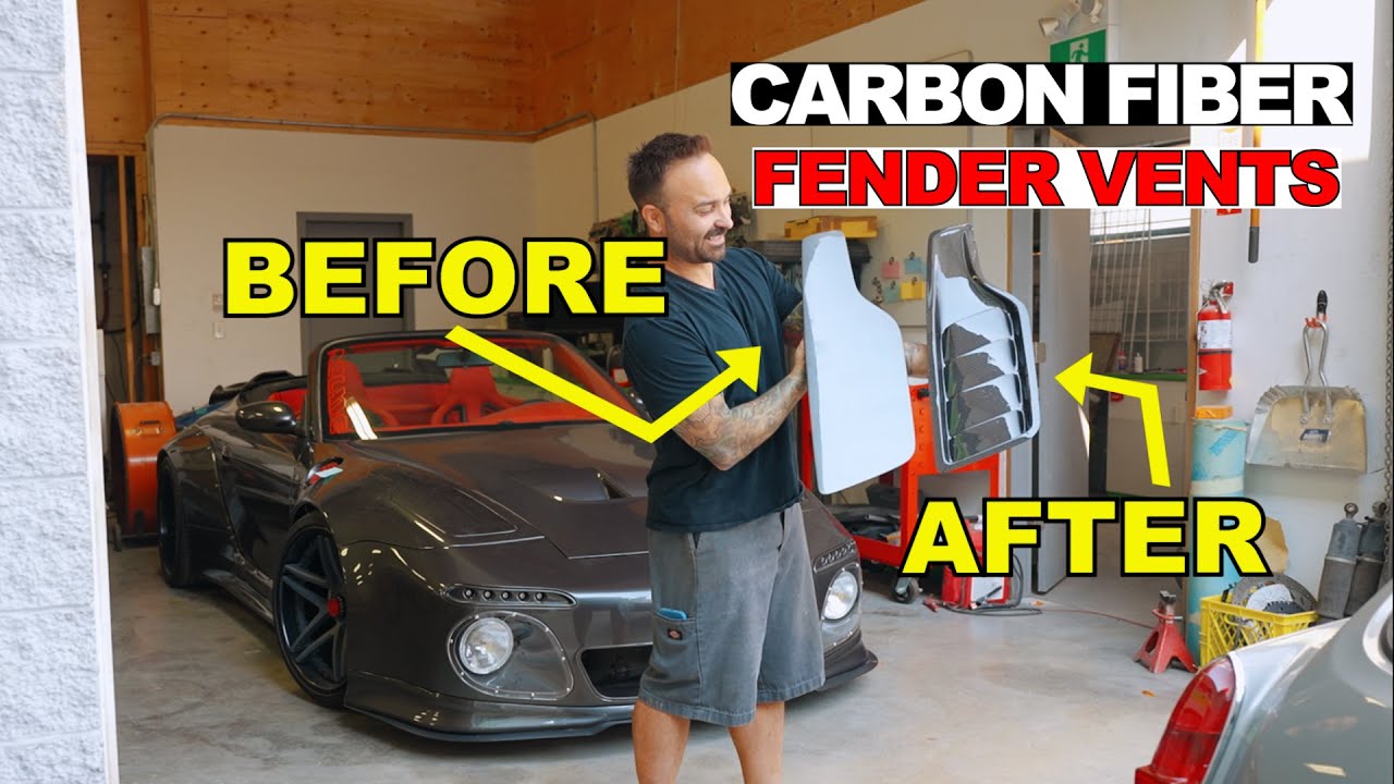 How to Make Carbon Fiber Fender Vents From Scratch - Porsche Slantnose Project Part 9
