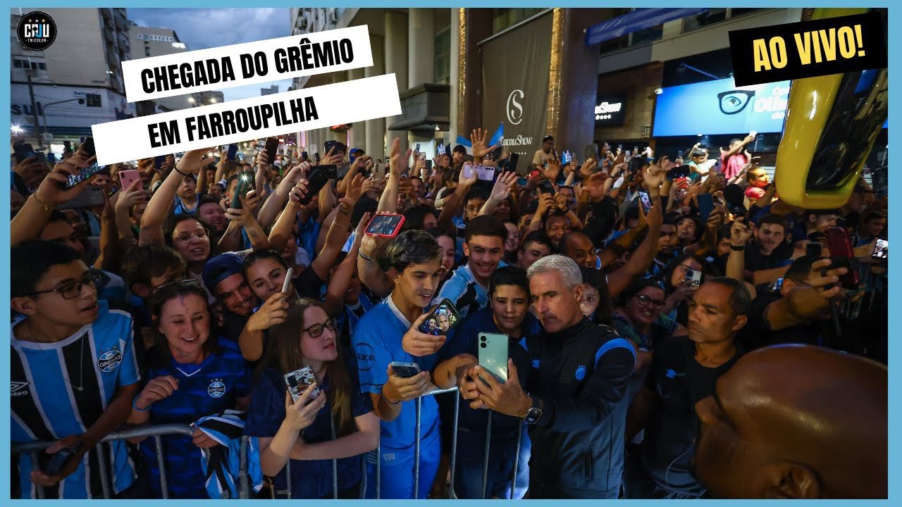 AO VIVO DIRETO DE FARROUPILHA CHEGADA DO GRÊMIO PARA A DECISÃO CONTRA O JUVENTUDE.