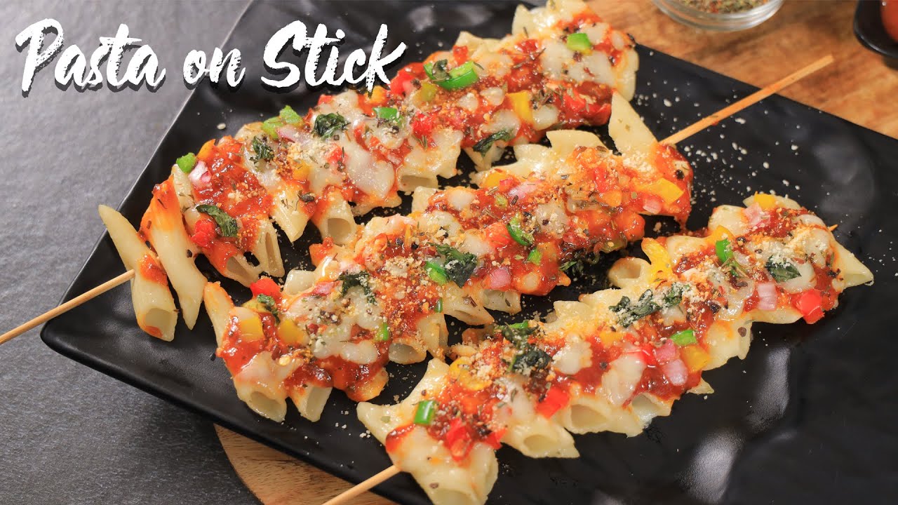 Pasta On Stick | Pasta Fusion Recipe | Easy Snack Recipe | Vandita Kitchen