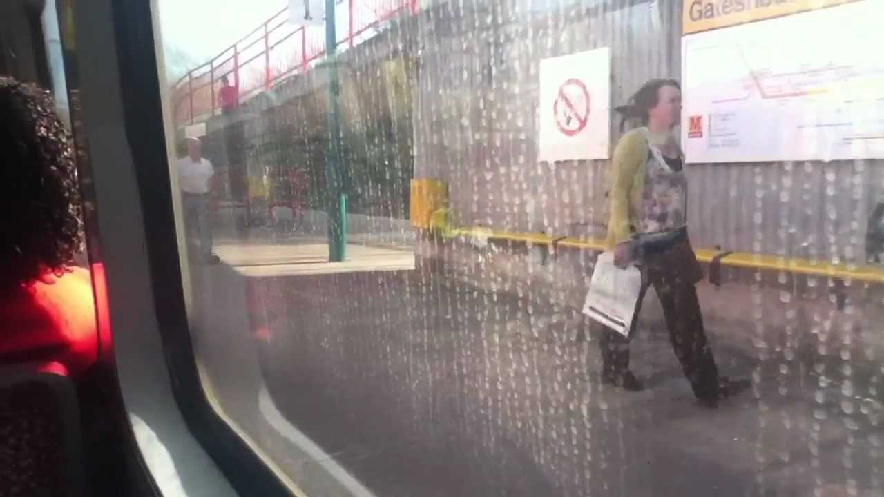 Monument to Felling on a Tyne and Wear Metro train - 30/3/12