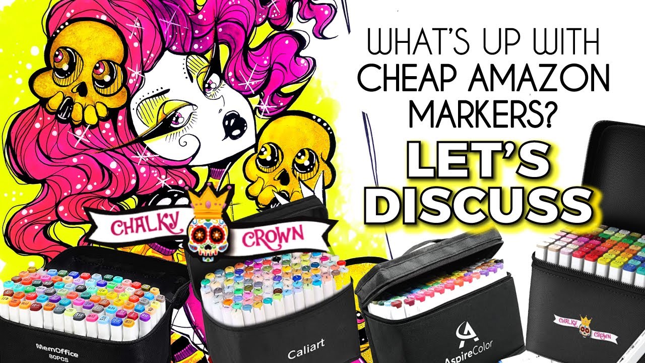 What's up with CHEAP MARKERS on Amazon? | Testing Chalky Crown