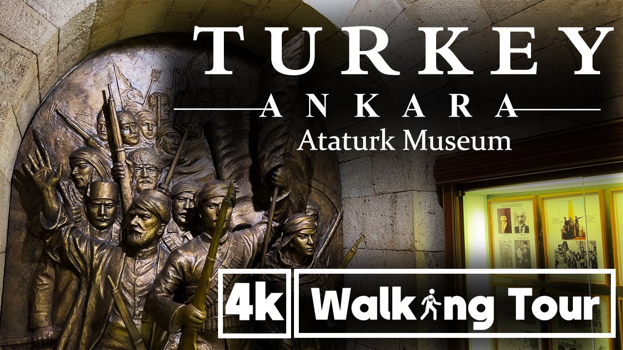 Ataturk Museum, Anıtkabir Museum Walking Tour (4K UHD 60fps)