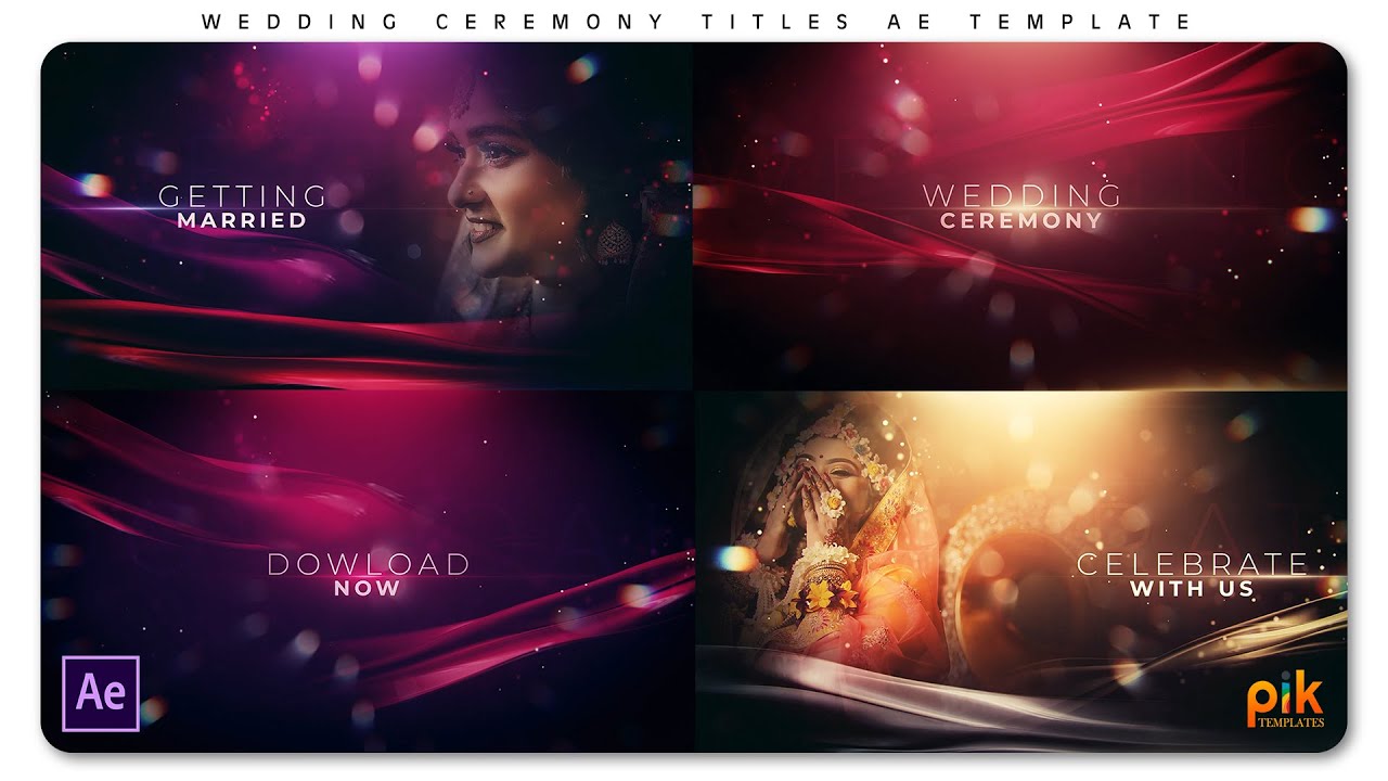 Wedding Ceremony Titles - Free After Effect Template