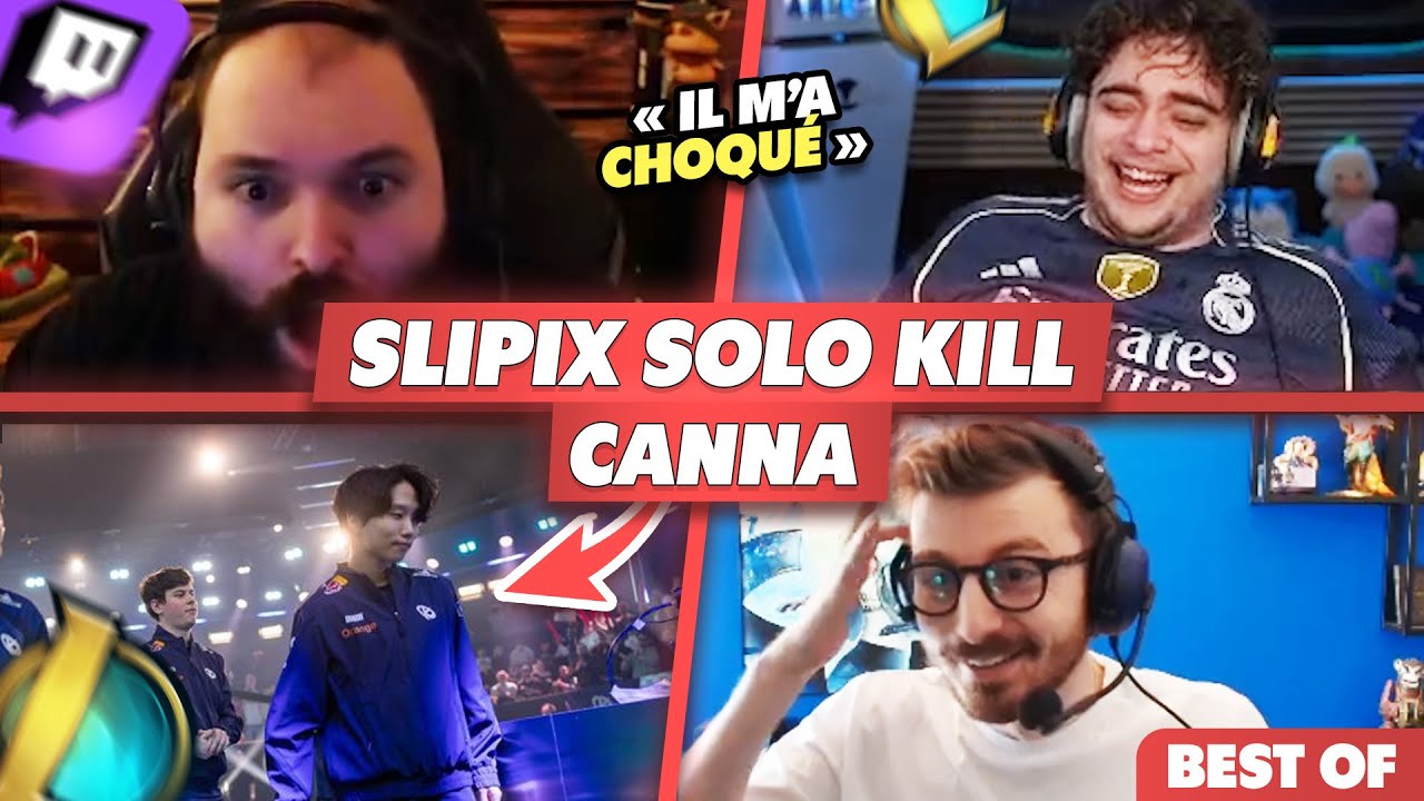 SLIPIX SOLO KILL CANNA EN RANKED - Best Of LoL #1277 Réactions
