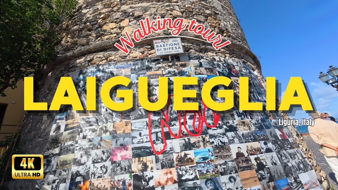 Did you know this HIDDEN GEM? LAIGUEGLIA, italian Riviera | Walking Tour 4k